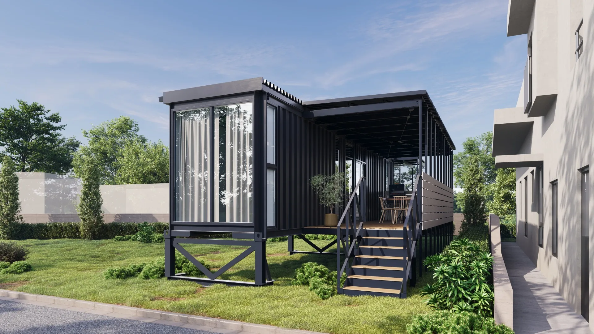 40FEETX1台のコンテナハウス